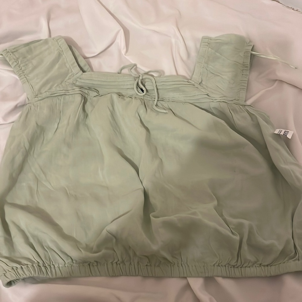 Light green crop top